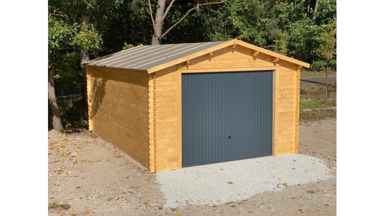 Autogarage aus Holz - 24m2 - 4x6m - 28mm - Imprägniert