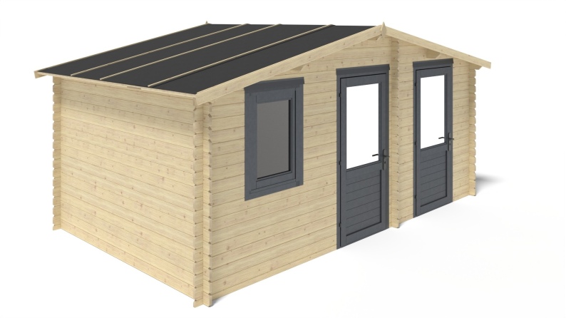 Gartenhaus, Gerätehaus 15m2 - 5x3m - 28mm