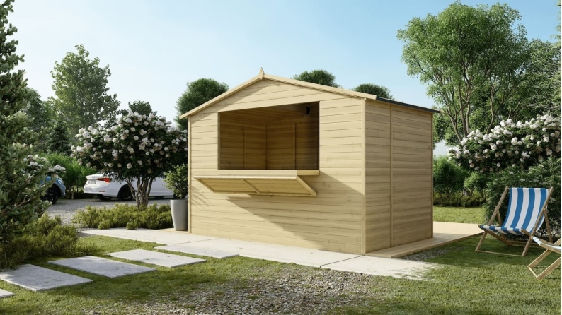 Kiosk-Handelshaus 5.72m2 - 3.11x1.84m - 19mm