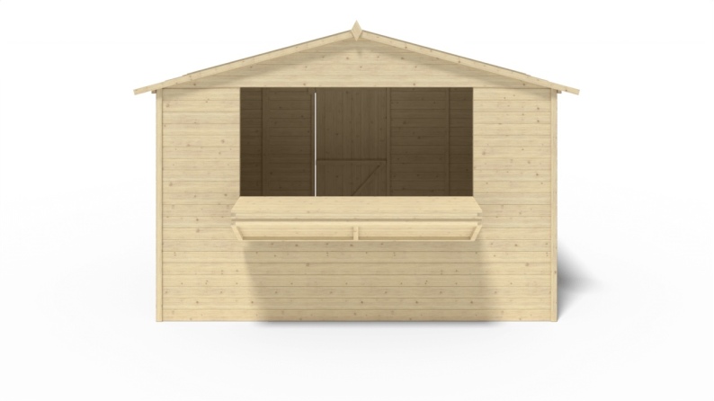 Kiosk-Handelshaus 5.72m2 - 3.11x1.84m - 19mm