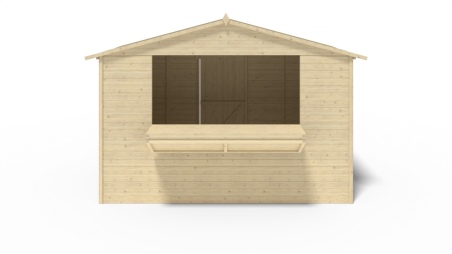 Kiosk-Handelshaus 5.72m2 - 3.11x1.84m - 19mm