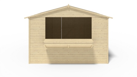 Kiosk-Handelshaus 9.42m2 - 3.11x3.03m - 19mm