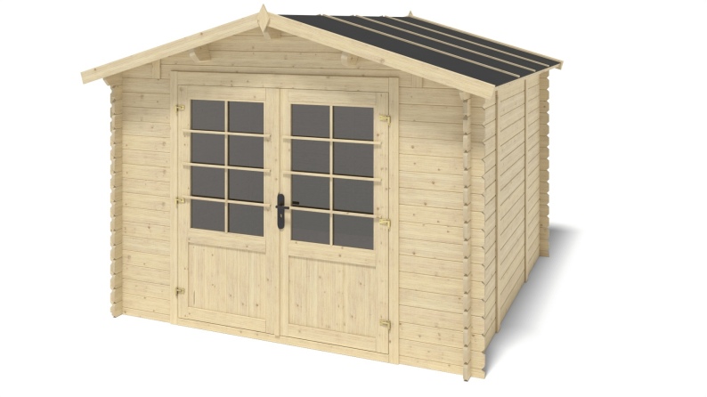 Gartenhaus, Gerätehaus 9m2 - 3x3m - 28mm