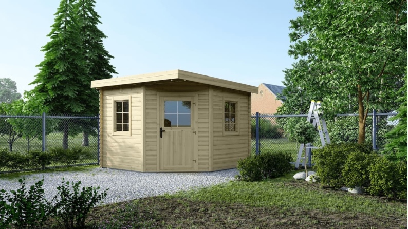 Gartenhaus, Gerätehaus 8m2 - 3x3m - 28mm