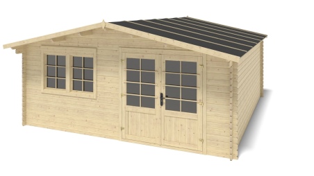 Gartenhaus, Gerätehaus 25m2 - 5x5m - 34mm