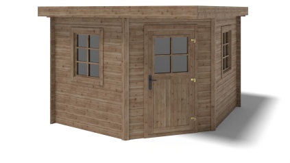 Gartenhaus, Gerätehaus 8m2 - 3x3m - 28mm - Imprägniert