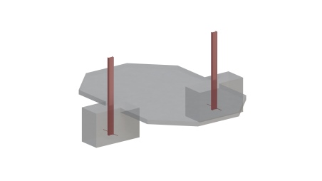 Holzpool Nemo 4.3x3 - H.1.18 m mit einzubetonierendem Profil