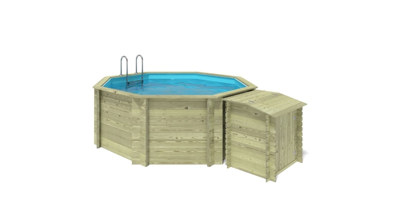 Holzpool Coral 3.25x3.25 - H.1.18 m Freistehend