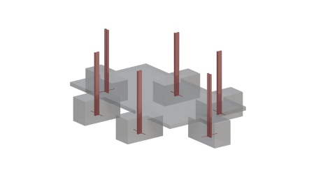 Holzpool Aqua 4.65x2.85 - H.1.24 m mit einzubetonierendem Profil