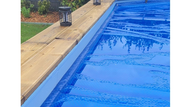 Sommerabdeckung aus Luftpolsterfolie 7.97 x 3.82 m für Pool BAS7309