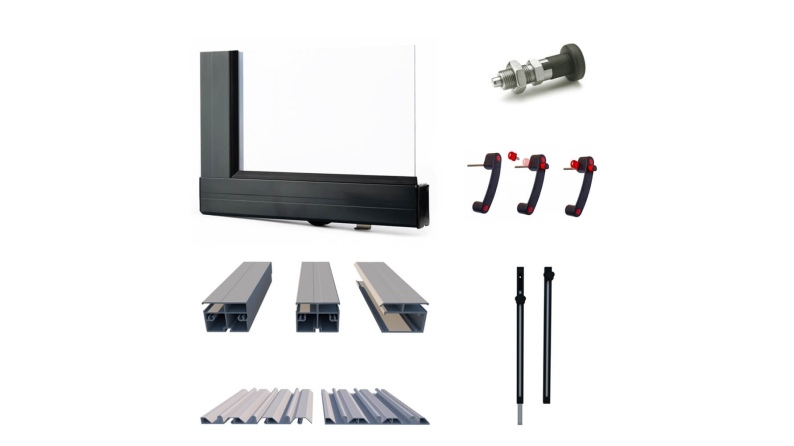 Poolüberdachungen Horizon - 4.64x2.52 m - Massives Polycarbonat 3 mm - für pool BAS7304