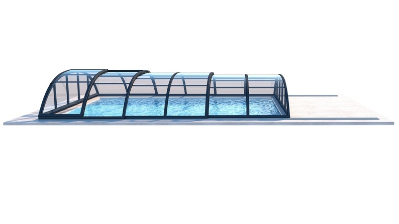 Poolüberdachungen Horizon - 6.1x2.38 m - Massives Polycarbonat 3 mm - für pool BAS7306