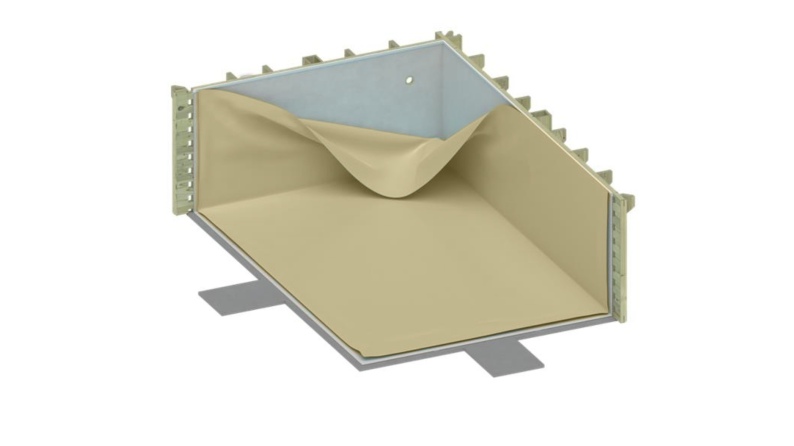 Liner 75/100 PVC, Farbe Sandfarben, für Pool BAS7303