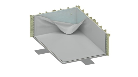 Liner 75/100 PVC, Farbe Mineralgrau, für Pool BAS7307