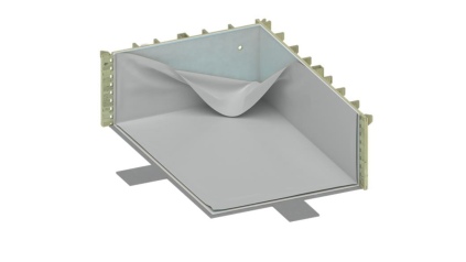 Liner 75/100 PVC, Farbe Mineralgrau, für Pool BAS7308