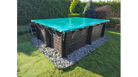 Winterabdeckung  4.26 x 3.16 m für Pool BAS7302. BAS7303