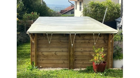 Winterabdeckung  7.16 x 3.91 m für Pool BAS7308