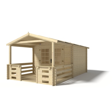 Gartenhaus, Gerätehaus – 3x3 m mit Anbau 3x2.76 m - 15 m²