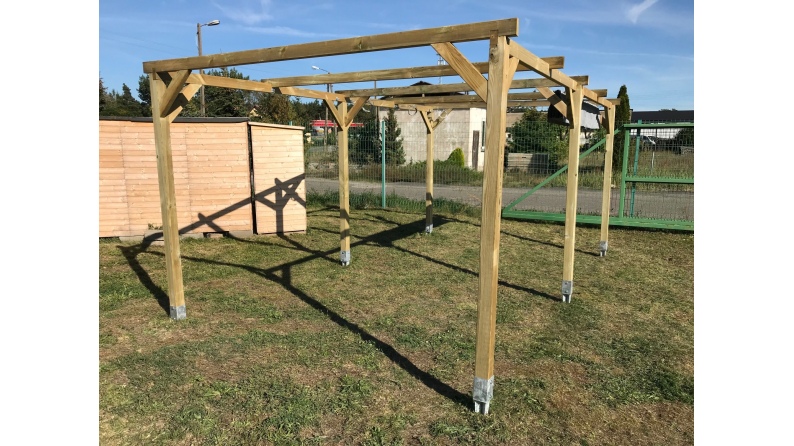 Carport Garagendach 3x5.1 m - 15.3 m2