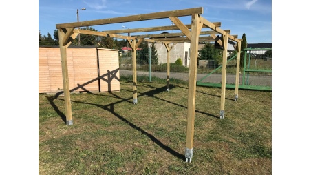 Carport Garagendach 3x5.1 m - 15.3 m2