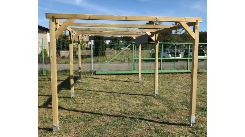 Carport Garagendach 3x5.1 m - 15.3 m2