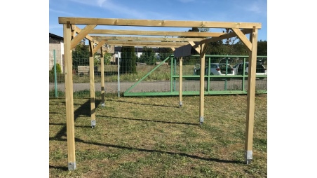 Carport Garagendach 3x5.1 m - 15.3 m2