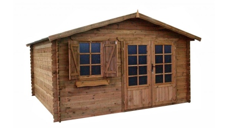 Gartenhaus, Gerätehaus 16m2 - 4x4m - 28mm - Imprägniert