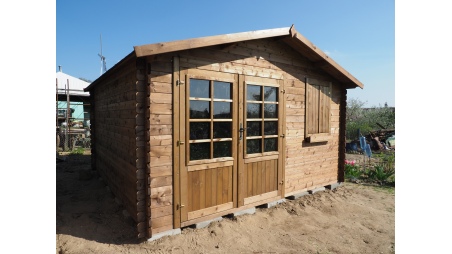 Gartenhaus, Gerätehaus 16m2 - 4x4m - 28mm - Imprägniert