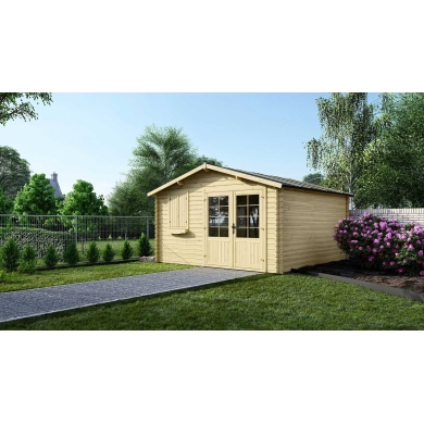 Gartenhaus, Gerätehaus 16m2 - 4x4m - 28mm