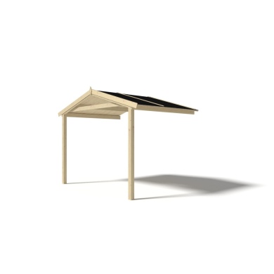 Überdachung für Veranden, Terrassen und Gartenhäuschen - 3x3m