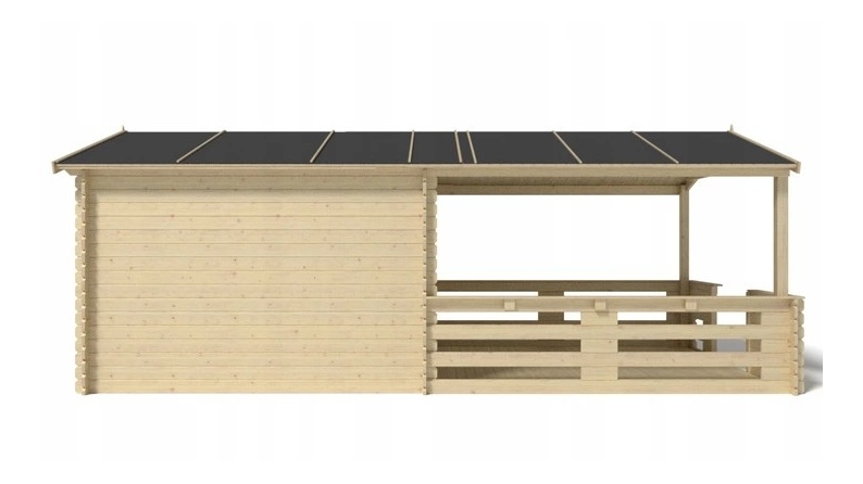 Gartenhaus, Gerätehaus – 3x3 m mit Anbau 3x2.76 m - 18 m²