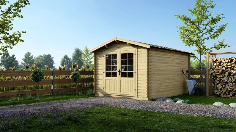 Gartenhaus, Gerätehaus 12m2 - 3x4m - 28mm