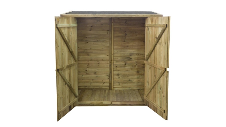 Geräteschrank 1.66x0.82m H.1.86 - mit Boden und Rückwand