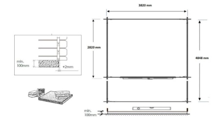 Gartenhaus, Gerätehaus – 4x3 m mit Anbau 4x2.76 m - 20 m²