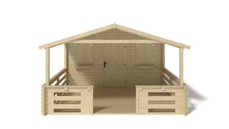 Gartenhaus, Gerätehaus – 4x3 m mit Anbau 4x2.76 m - 20 m²