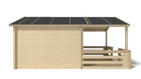 Gartenhaus, Gerätehaus – 4x3 m mit Anbau 4x2.76 m - 20 m²