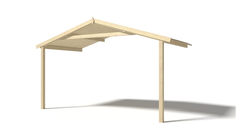 Gartenhaus, Gerätehaus – 4x3 m mit Anbau 4x2.76 m - 24 m²