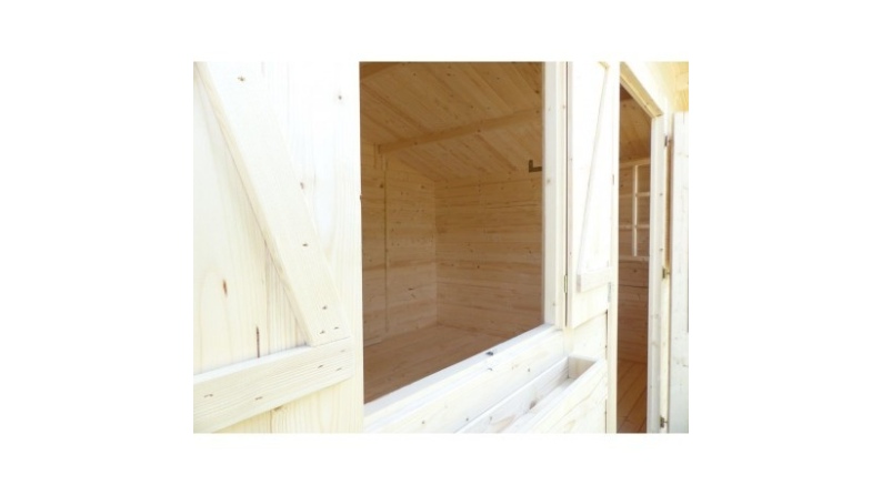 Gartenhaus, Gerätehaus – 4x3 m mit Anbau 4x2.76 m - 24 m²