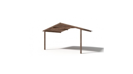 Gartenhaus, Gerätehaus – 4x4 m mit Anbau 4x3.76 m - 28 m² – Imprägniert