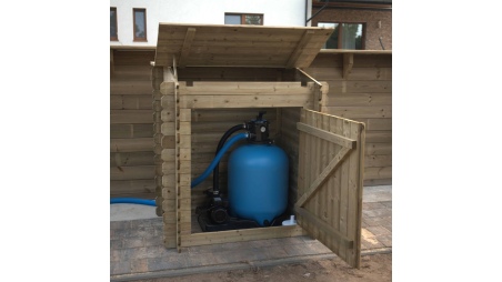 Gartenpoolschrank für Zubehör 1.2x0.89 m H.1.13 m - Imprägniert 