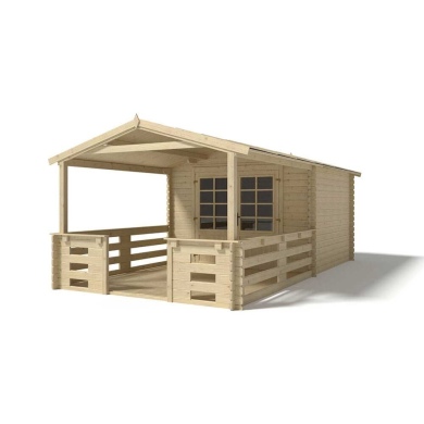 Gartenhaus, Gerätehaus – 3x4 m mit Anbau 3x3.76 m - 21 m²