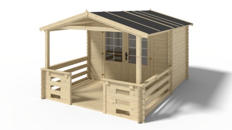 Gartenhaus, Gerätehaus – 3x2 m mit Anbau 3x1.76 m - 12 m²