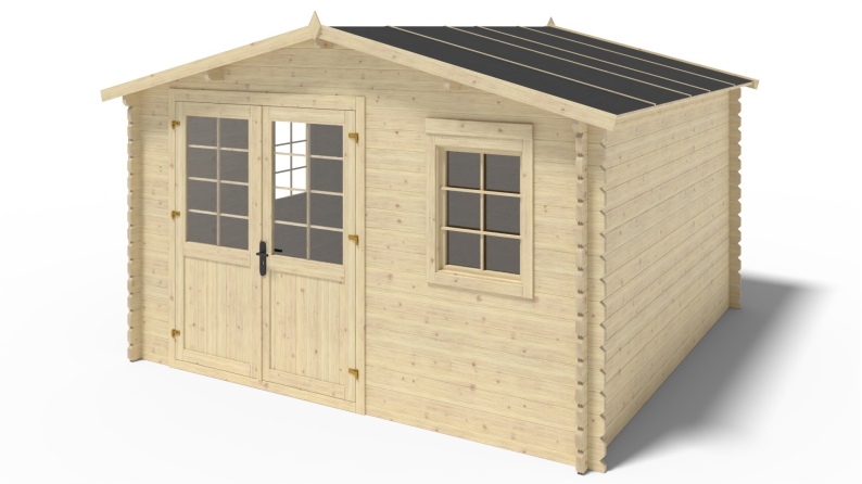 Gartenhaus, Gerätehaus 16m2 - 4x4m - 40mm