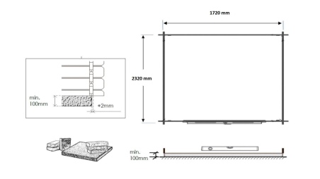 Gartenhaus, Gerätehaus 4.75m2 - 1.9x2.5m - 28mm