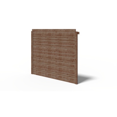 Wand für ein Gartenhaus, Pavillon 28 mm - 2.35xh.2.15 m - Imprägniert