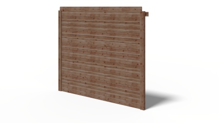 Wand für ein Gartenhaus, Pavillon 28 mm - 2.35xh.2.15 m - Imprägniert
