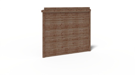 Wand für ein Gartenhaus, Pavillon 28 mm - 2.35xh.2.15 m - Imprägniert