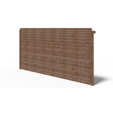 Wand für ein Gartenhaus, Pavillon 28 mm - 3.85xh.2.15 m - Imprägniert