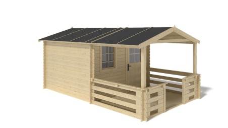 Gartenhaus, Gerätehaus – 3x2.5 m mit Anbau 3x2.26 m - 13.5 m²