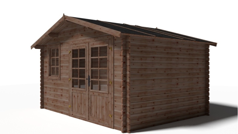 Gartenhaus, Gerätehaus 11.7m2 - 3.9x3m - 34mm - Imprägniert